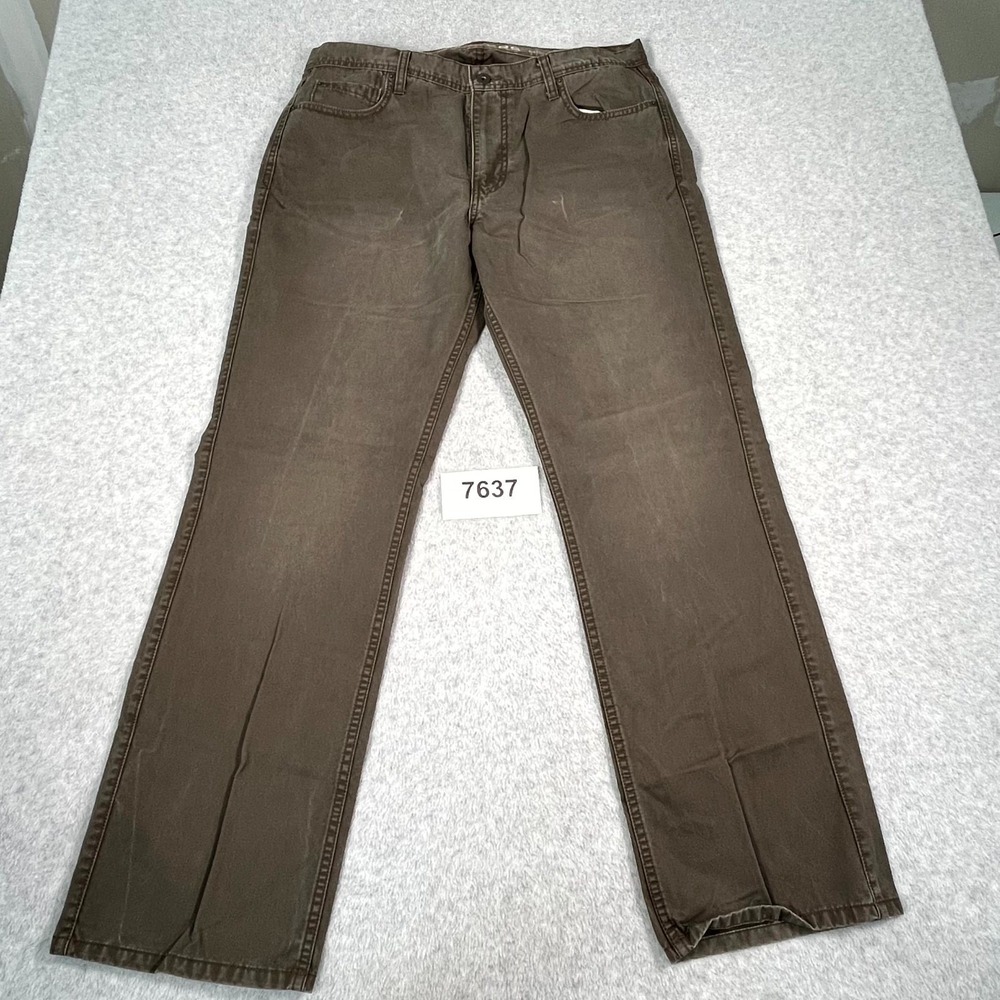 Dockers D3 Classic Fit Chino Pants Mens 36x32‎ Brown Cotton Casual Flat Front